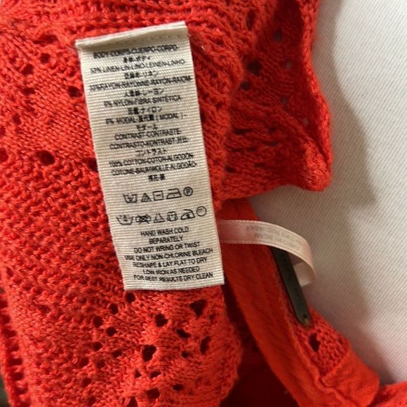 Free People Red Lace Bell Sleeve Top - Picture 14 of 15